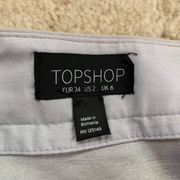 Topshop midi two slit bodycon skirt, size 2 - Picture 5 of 5